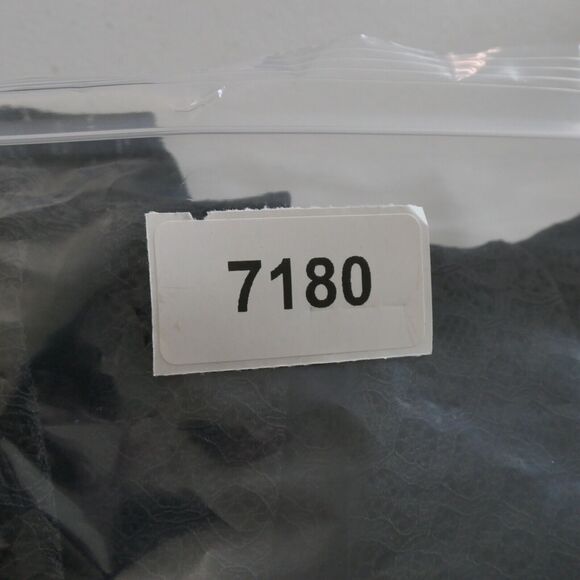 Black Swim Cover Up Womens 3XL Dolman Sleeve Elastic Waist Strech V Front Back - Picture 10 of 10